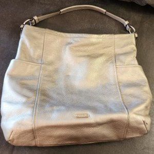 Silver Coach Crossbody